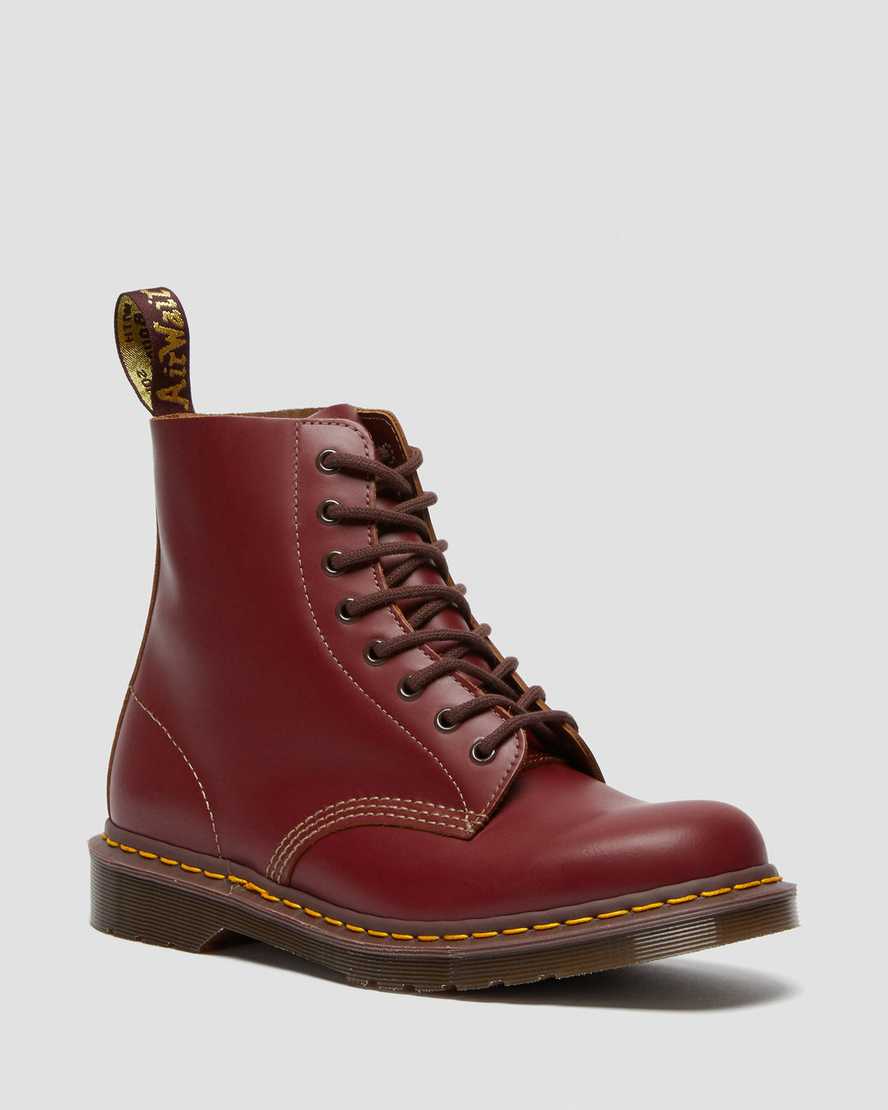 Dr. Martens 1460 Vintage Made In England Snørestøvler Dame Burgunder [4792DAWYG]